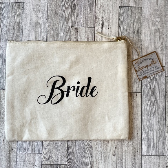 “Bride” Canvas Pouch - Picture 3 of 5